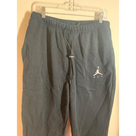 Nike Air Jordon Black Sweatpants Standard Fit Size Large Athleisure Fitness Z2 - Picture 2 of 6